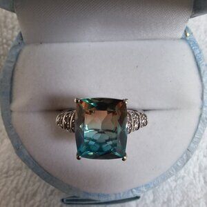 Aquamariine Terra Costa Quartz ring